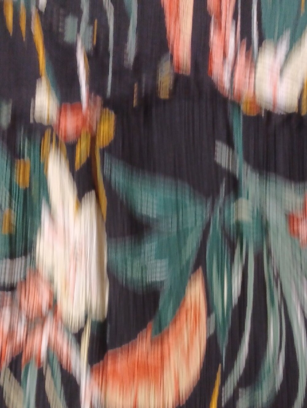 Patrons of Peace Black Floral Maxi Dress with Orange and Cream Details - Picture 6 of 12